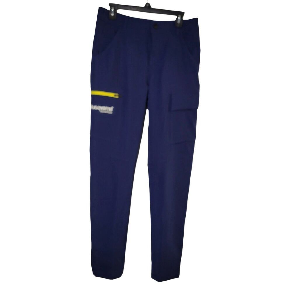 Husqvarna Team Pants Blue Cargo Workwear Motocross MX Casual Pit Crew Men's SM